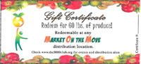 Market on the Move (MOM) - Gift Certificates